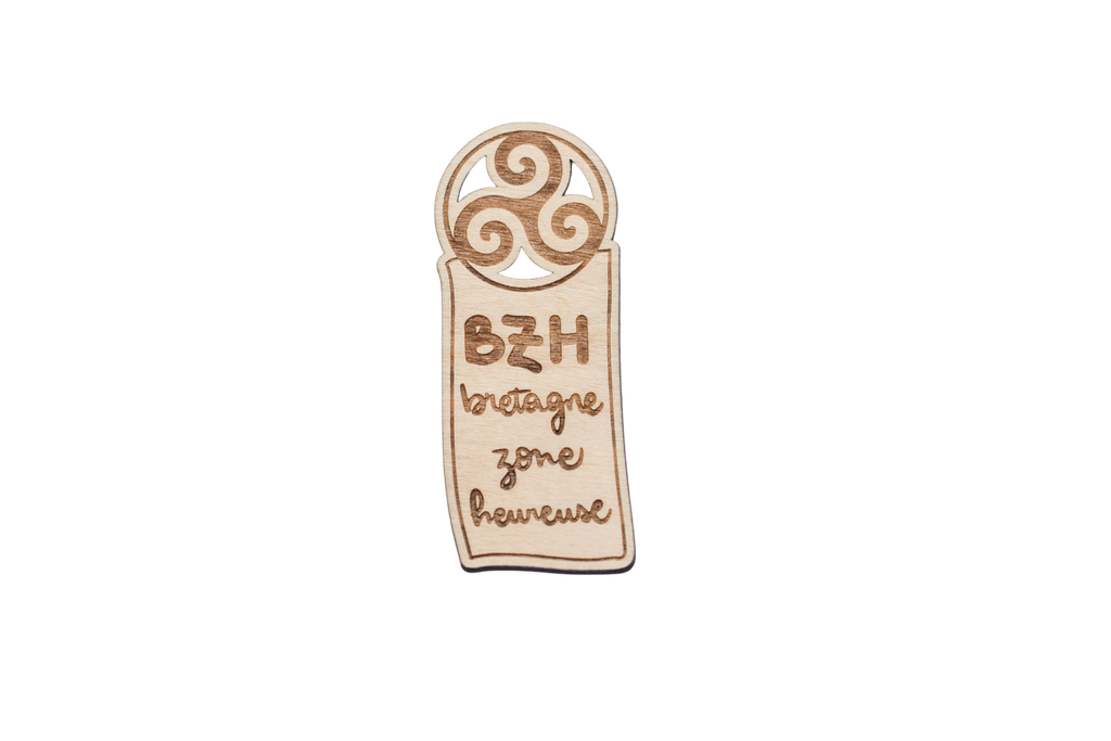 Marque- page "BZH" Bretagne zone heureuse 